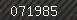 Security number